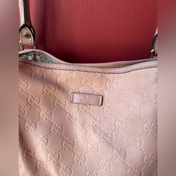 ๐ฏ Authentic Gucci Pink Guccissima Tote Bag - Picture 5 of 16